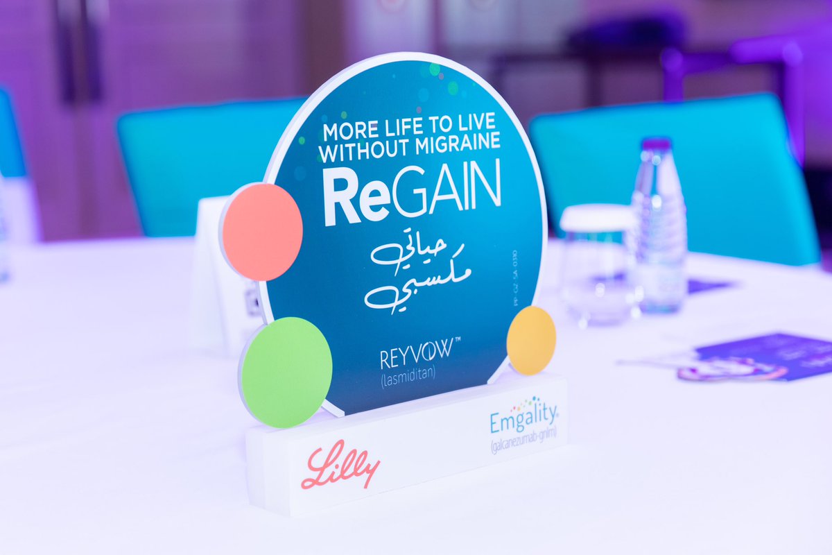 RPh_Baker's tweet photo. It was a great pleasure to participate as a speaker alongside distinguished speakers and experts in the REGAIN “حياتي مكسبي" - More life to live without migraine. Special thanks to Eli Lilly Saudi Arabia for organizing this great event. https://t.co/52i7nU92IR