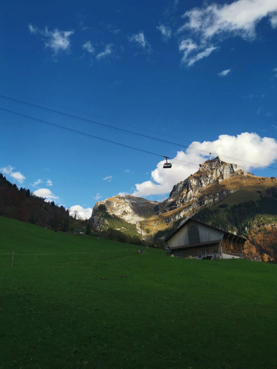 Back in the Swiss mountains. Hiking with Howard.