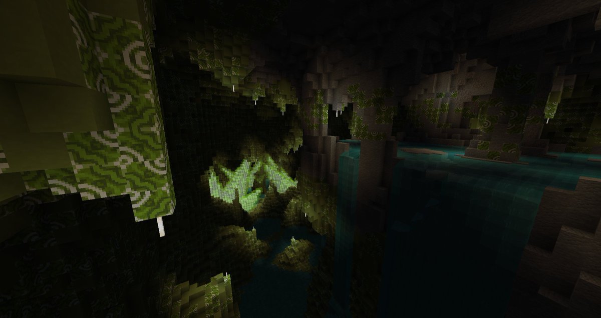 SuperKirby__'s tweet photo. @mapmaking_memes #mapprogression
First was an infested ice/soulsand cave meant for a 60x60x60 collab thing on reddit. It would later be included in a big openworld map.
Most proud of my area for Green Wool for CF1 named Peridot Pingo (it was the only alliteration that I could think of)
(1/2) https://t.co/tfD0e4oikB
