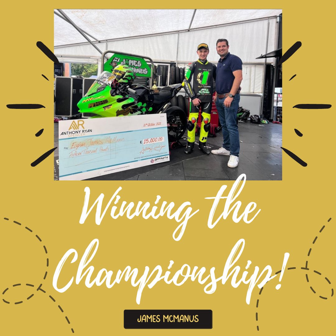 Anthony Ryan Spencer (@arspenceruk) on Twitter photo Last weekend I was proud to present James McManus with a cheque for Β£15,000 to congratulate his hard work and determination all season.π°
Superb achievement, very well deserved! π
<a href="/AcademyAffinity/">Affinity Sports Academy</a> <a href="/realleonhaslam/">leon haslam</a>
#britishgp #motorsport #ARSpencerUK #superbikes #motorracing Last weekend I was proud to present James McManus with a cheque for Β£15,000 to congratulate his hard work and determination all season.π°
Superb achievement, very well deserved! π
<a href="/AcademyAffinity/">Affinity Sports Academy</a> <a href="/realleonhaslam/">leon haslam</a>
#britishgp #motorsport #ARSpencerUK #superbikes #motorracing