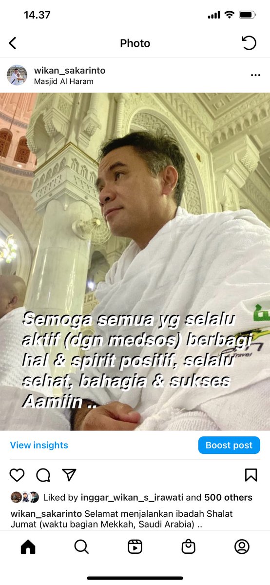 Semoga semua yg selalu aktif (dengan medsos) berbagi hal &amp; spirit positif, selalu sehat, bahagi &amp; sukses. 
Aamin