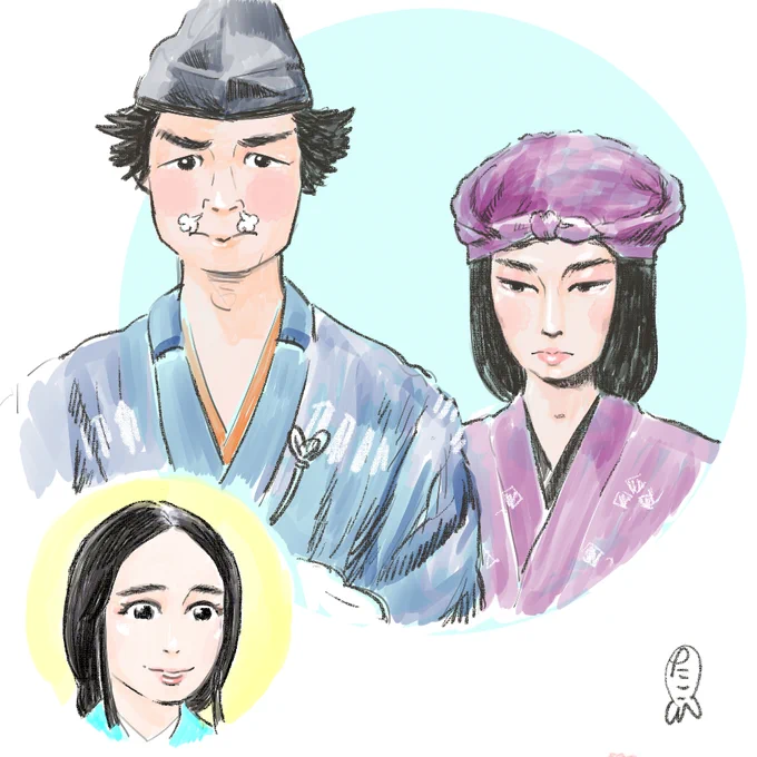 『鎌倉殿の13人』40話政子「我が家に伝わる秘策…。今のところ1勝1敗ですが」の図。和田殿大変な時にも愛くるしい。ううっ #鎌倉殿の13人 #鎌倉絵 #殿絵 #和田義盛 #横田栄司 