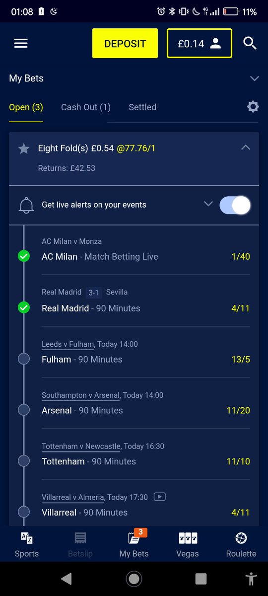 abbomcfc691's tweet photo. @WilliamHill my bet this weekend https://t.co/zVBmMc0Oz7