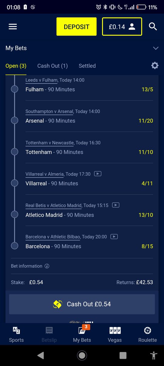 abbomcfc691's tweet photo. @WilliamHill my bet this weekend https://t.co/zVBmMc0Oz7