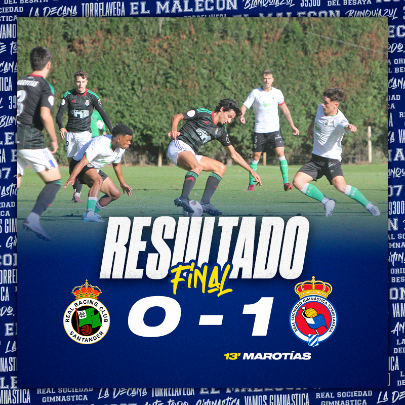 RSGimnastica's tweet photo. ⏹️ ¡FINAL DEL PARTIDO EN SANTANDER! ¡LA REAL SOCIEDAD GIMNÁSTICA SE LLEVA EL SEGUNDO DERBI!

Rayo Cantabria 0 - 1 #RSGimnastica   

#AnteTodoGimnastica #SegundaFederacion https://t.co/HhZozIIExa