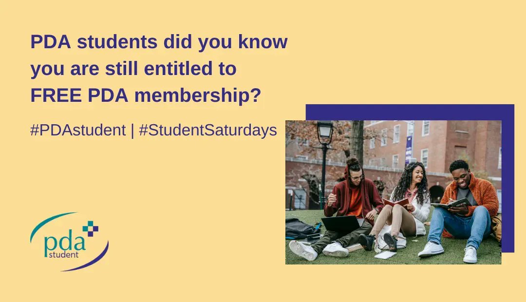 the_pda's tweet photo. #PDAstudents, if you havenβt already, now is the time to renew your FREE PDA membership, you can do so here: https://t.co/otqM3EqPLX #StudentSaturdays
Not yet a member of the PDA? Join today! https://t.co/Kg9Qyjfv7g