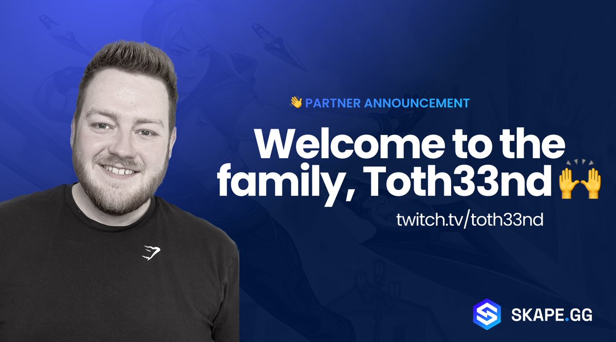 Happy to announce that i am officially partnering with <a href="/SkapeGG/">Skapegg</a>!🔥
Skape is an online community hub where gamers can share their content, find new people to play with, showcase their stats and other social media and a lot more!

claim your nickname at skape.gg  #ad