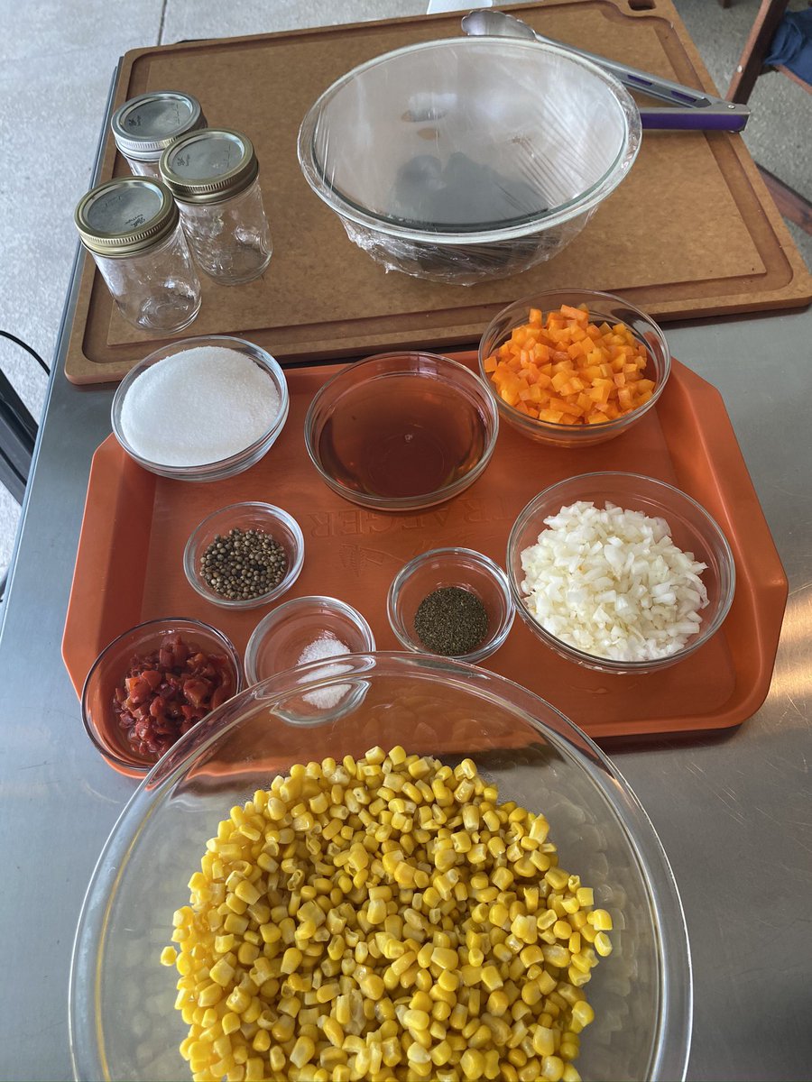 It’s #NationalCanningDay and I love putting up pickles, sauces and more and this poblano corn relish is a perfect fresh topping for hotdogs and more. Add even more woodfired flavor by grilling the corn and poblanos first Recipe Below ⬇️