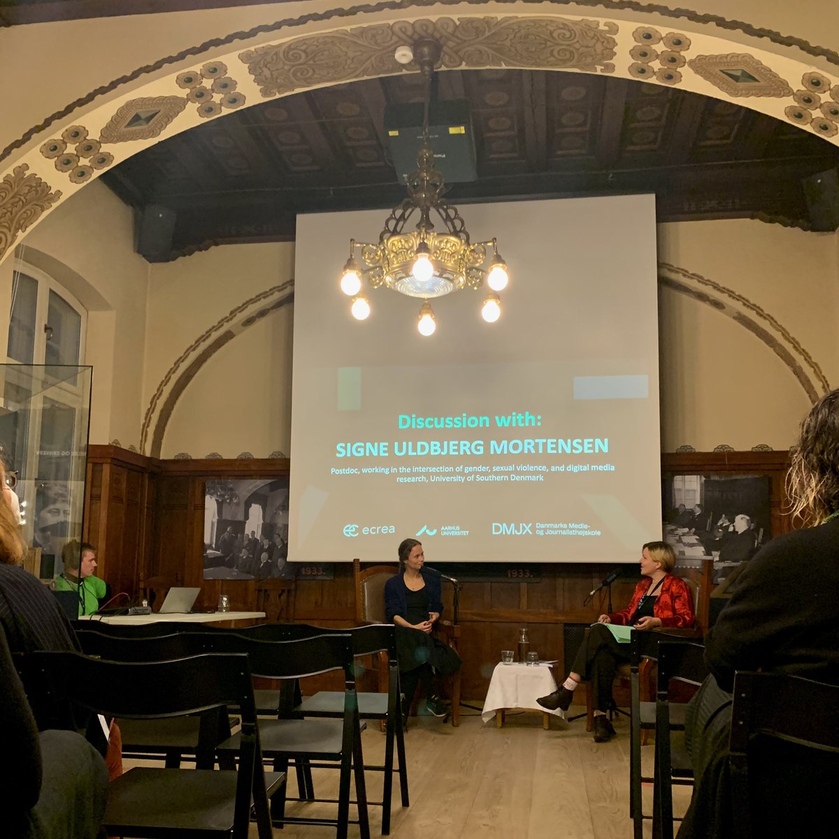 saravanbru's tweet photo. One of my highlights at #ECREA2022 was Signe Uldbjerg’s talk during the gender impact tour. For one, hearing about her combination between research methods, ethics and activism was inspiring! @konmuseum https://t.co/oxTymiaq1O