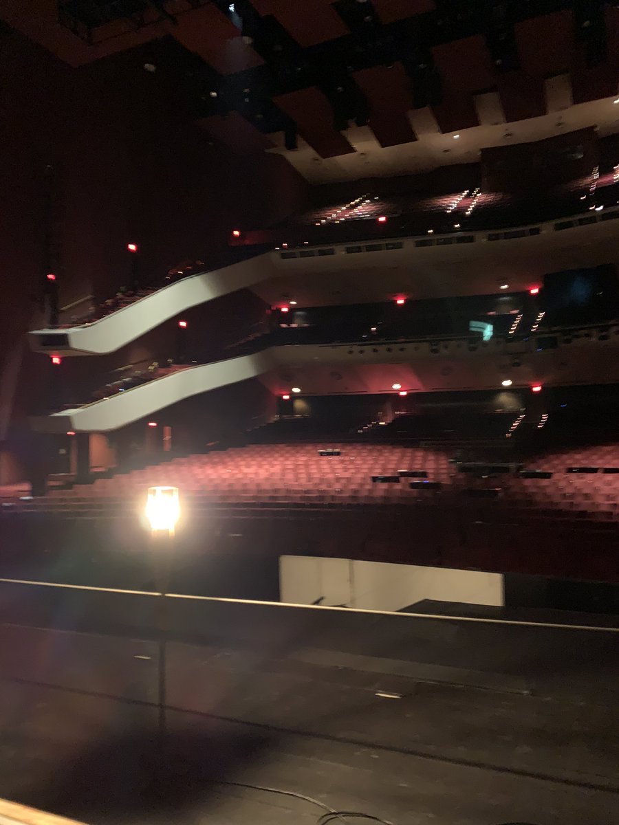 ercnat1's tweet photo. It’s the end of a super busy week. There’s something calming though about a quiet dark theater when everyone else has already left. #techweek #ghostlight #sdopera https://t.co/e36yEcbqMj