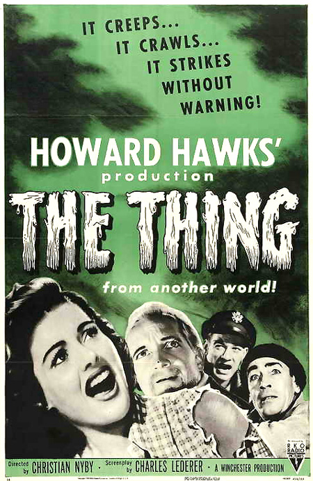 cinebeth's tweet image. Cinema Junkie's 31 Days of Horror
Day 22: Name your favorite horror film/remake combo

The Thing from Another World/John Carpenter's The Thing
2 films that each reveal a unique vision &amp;amp; social commentary while using same source material.

#31DaysOfHorror #cinemajunkie
