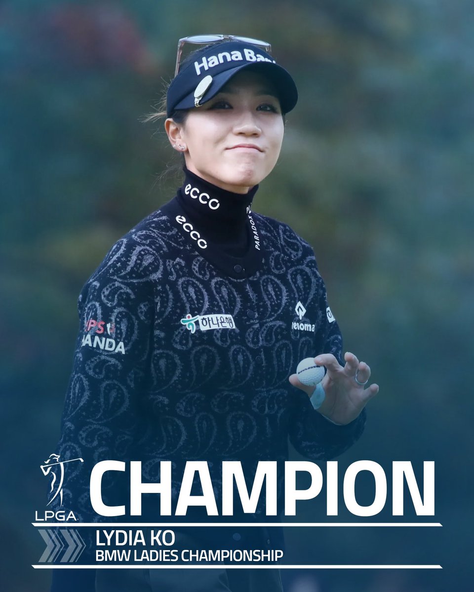 That's another win! 🏆

Lydia Ko wins the 2022 BMW Ladies Championship!