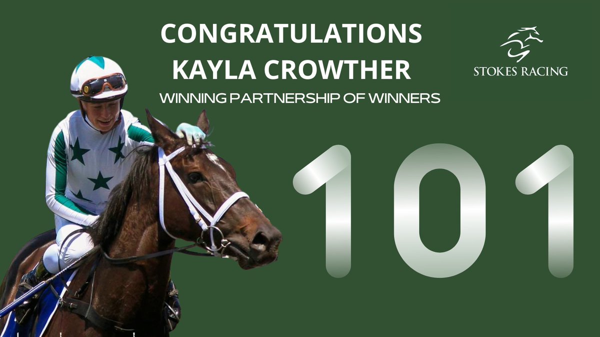 Phillip Stokes Racing (@pstokesracing) on Twitter photo 3yo Maurice filly KILLIAKO delivered a very special 101st partnership win for @stokesracing and <a href="/KaylaCrowther2/">Kayla Crowther</a> at Morphettville last week
Join us in congratulating Kayla as she nears her 500th career win in only her 7th season riding 3yo Maurice filly KILLIAKO delivered a very special 101st partnership win for @stokesracing and <a href="/KaylaCrowther2/">Kayla Crowther</a> at Morphettville last week
Join us in congratulating Kayla as she nears her 500th career win in only her 7th season riding