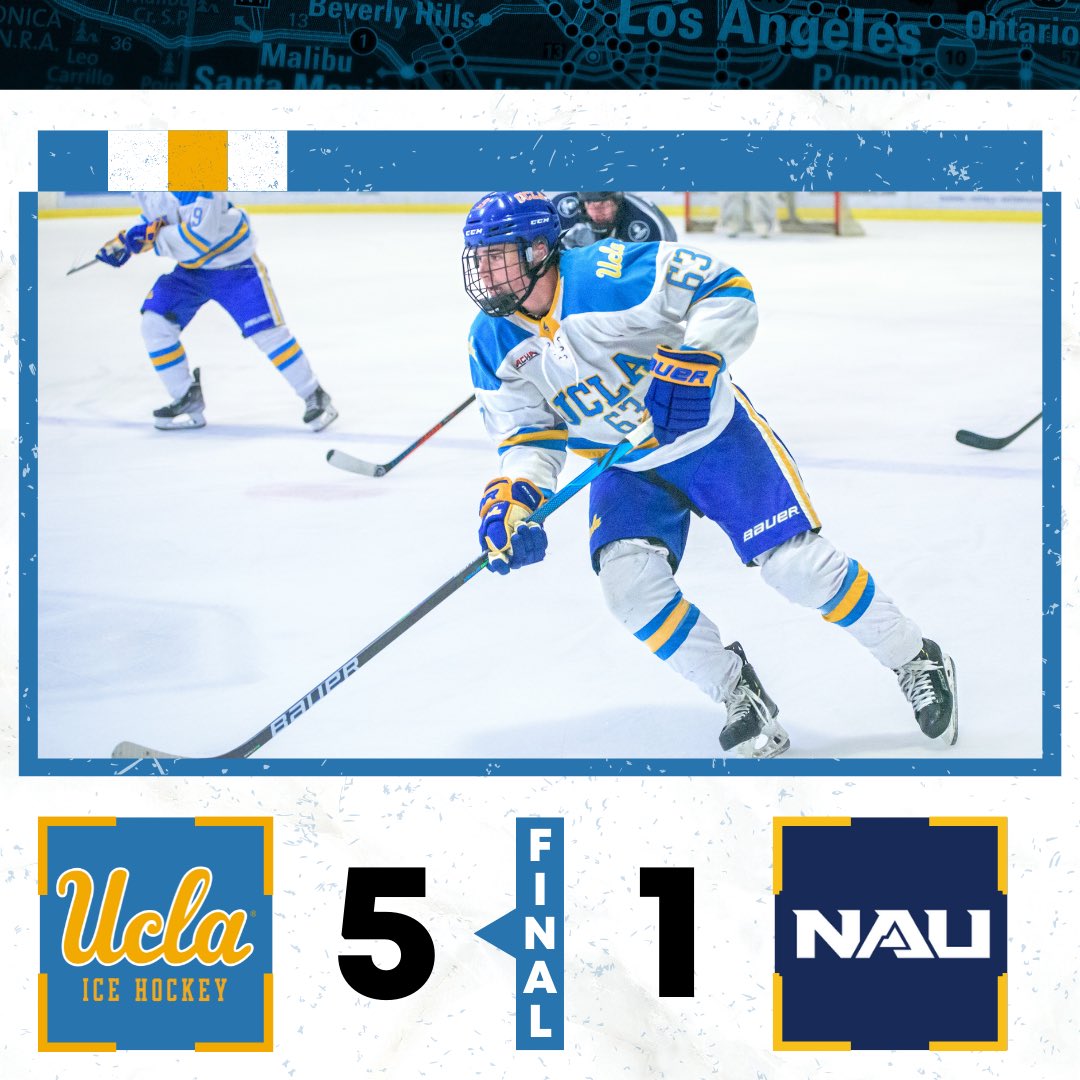 Keeping it rolling ⚡️
UCLA scores five to take the W against the Lumberjacks in game one of the NAU series!
Head to The Cube for round two tomorrow at 2:00 PM #ColdBrus