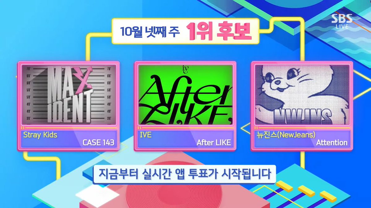 skzchartdata's tweet photo. .@Stray_Kids is nominated for #1 on Inkigayo!

#StrayKids #스트��이키즈 #MAXIDENT #CASE143 https://t.co/o2oaeRiWmE