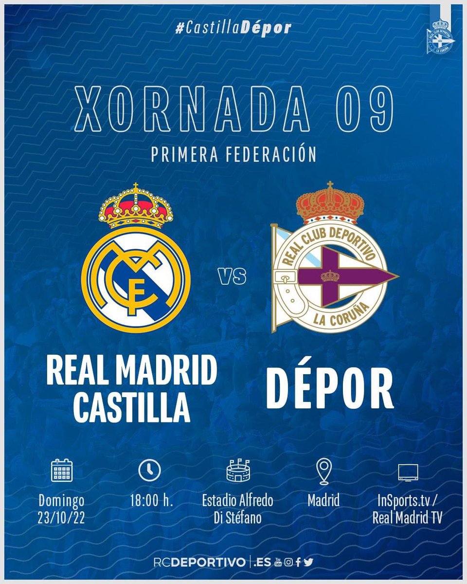 pd_ZuidHolland's tweet photo. Vandaag wedstrijddag!
Let’s go to get second win in a row!!
Forza Depor!
💙🤍💙🤍💙
#forzadepor #aporeles #karallo #rcdeportivo #realmadridcastilla https://t.co/cGn0vuybxK