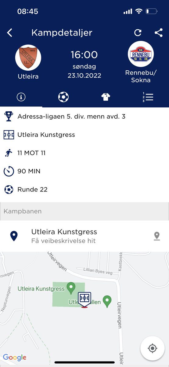 Utleira A-lag Fotball tweet media
