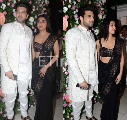 etimes's tweet photo. The dashing duo! 😍😍😍

@kkundrra and @itsmetejasswi made a memorable appearance at @EktaaRKapoor's Diwali bash last evening!

#diwaliparty #diwali #happydiwali #diwali2022 #karankundrra #tejasswiprakash #tejran https://t.co/J7YJXsHQiW