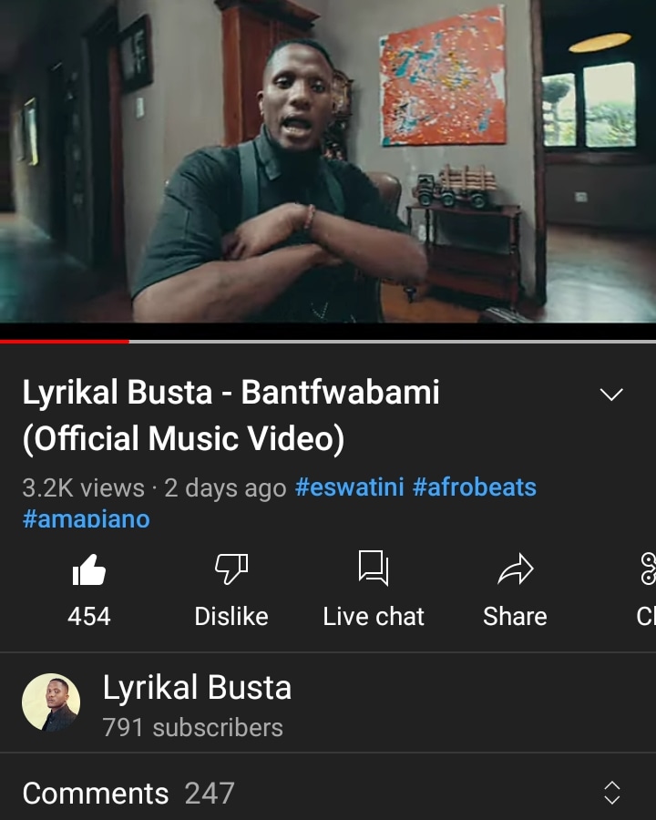 LyrikalBusta's tweet photo. 3.2K Views, Siyabonga ningagcini kitsi 🙏🏾🇸🇿
Check Link 👉🏾 https://t.co/Sq5QYti9P3

#Afrobliss #Bantfwabami #atiniTwitter 💯🇸🇿 https://t.co/QlfrgQJoyV