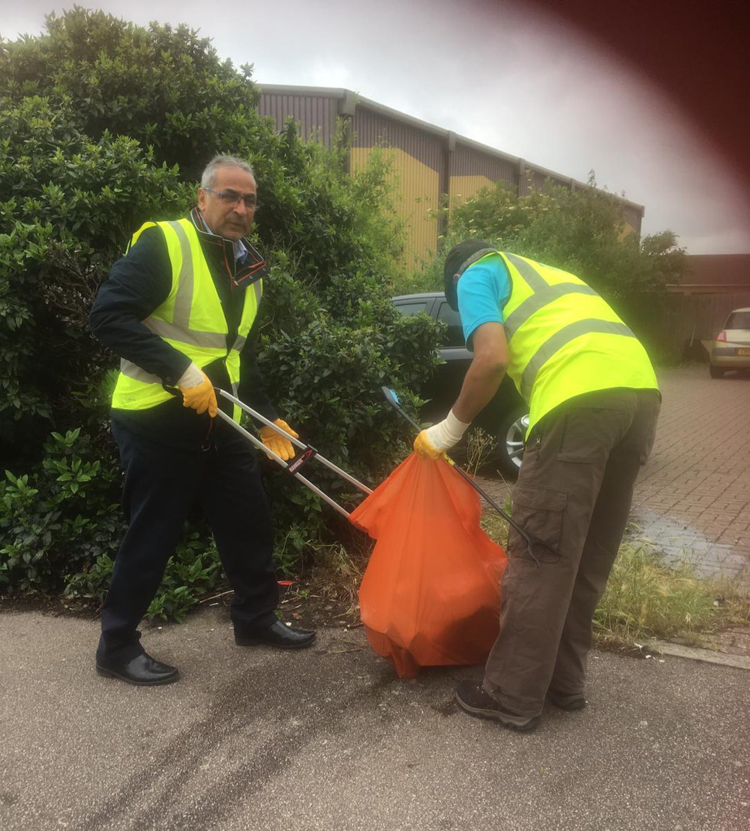 clearing the rubbish from  the bushes, as part of ward work and community street watch . Making it safer for community..