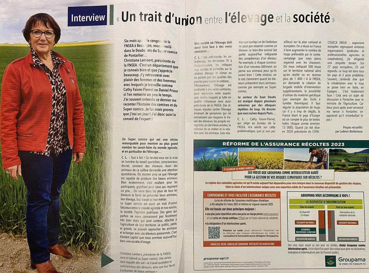 ChLambert_FICT's tweet photo. À tous ceux qui doutent de la passion des #jeunes pour l’ #élevage laitier, ignorent le lien entre #vaches + #carbone capté en prairies + #biodiversity , inventent des pseudos-produits alternatifs au lait, à la #viande…passez par le @Doubscd25 !
Respect aux leaders clairvoyants. https://t.co/UNt7LdFJ8d