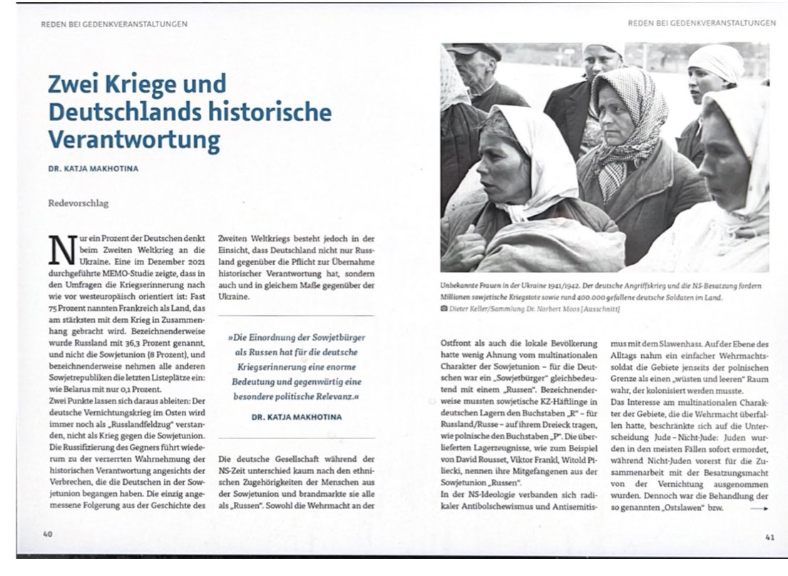 KMakhotina's tweet photo. @InaRuck In unserem mit @EFDavies Buch #offeneWunden geben wir eine andere Antwort auf diese Frage. Und über die "Russifizierung" der sowjetischen Opfer habe ich in einer Handreichung d @Volksbund geschrieben, hier als Auszug: https://t.co/ZSNoCa8XuE https://t.co/MMLtwl6PVQ