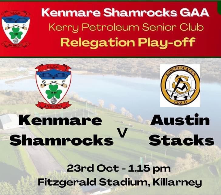 Best of luck to <a href="/kenmaregaa/">Kenmare Shamrocks GAA</a> today…
