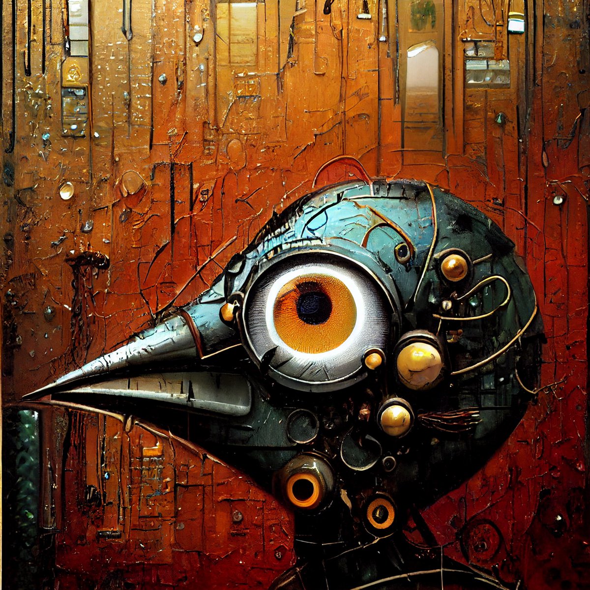 FlockingAI's tweet photo. Mia
https://t.co/s4NPyH8uV0
#FlockingAI #Art #Birds #AiArt #ai #artwork #aiartdaily #digitalart #picoftheday #aigeneratedart #animal #animalart #artistofinstagram #artofinstagram #dailyart #dalle2 #digitalillustration #generativeart #midjourney #midjourneyai #midjourneyart https://t.co/R0scp0ikwh