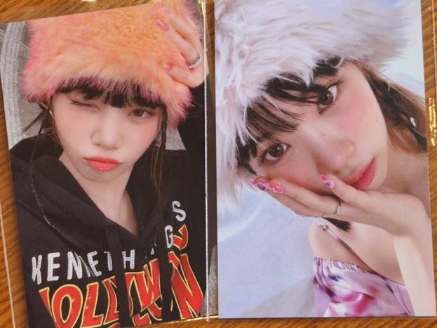 weeeklymail's tweet photo. wts lfb le sserafim (ph only.) 

chaewon bcpc set 
13550 + isf 

— payo &amp; feta 
— kahati ok no pbd 

🏷 antifragile broadcast mnet lesserafim photocard pc https://t.co/iLBLUihFEM