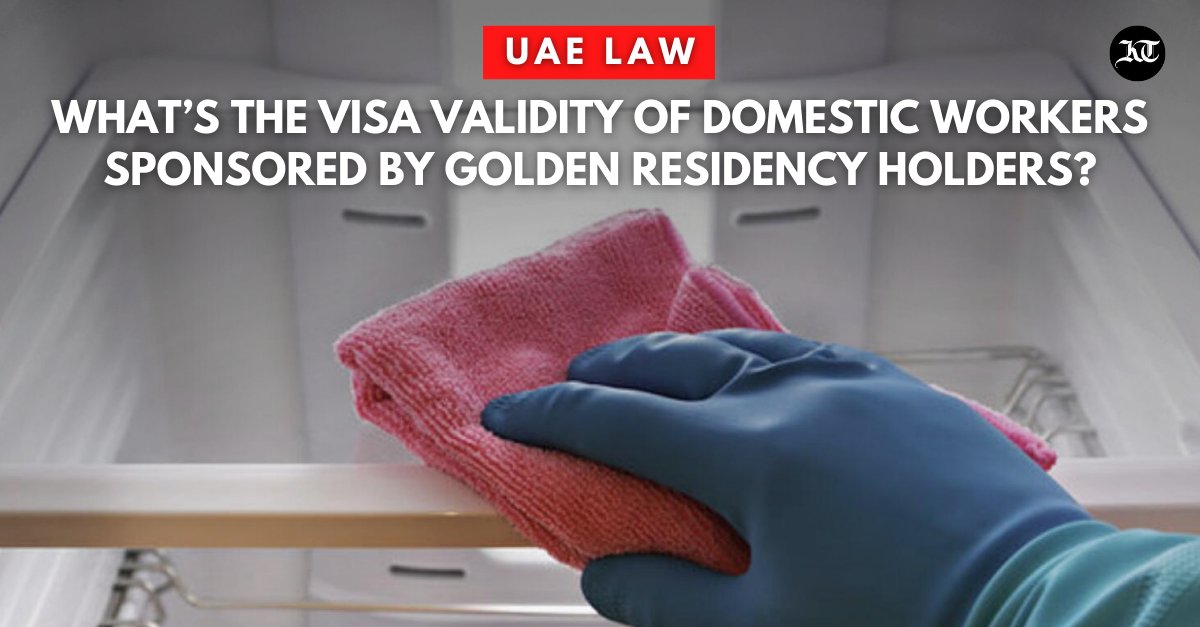 khaleejtimes's tweet photo. In the #UAE, a Golden Visa residency holder may sponsor domestic workers. The number of domestic workers allowed to be sponsored depends on the financial solvency of the sponsor.
Read more: https://t.co/bmjzenEhll
#uaelaw #uaevisa #uaegoldenvisa #legalview https://t.co/m6dE4uGwSU