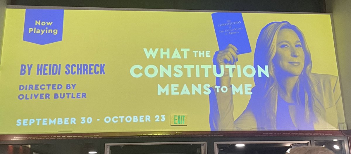 LaurenMcgowan's tweet image. Brilliant evening at @seattlerep seeing @constitutionbwy with @MichaelEdKelly - followed by @PinkDoorSeattle to make everything better. #seattle #theater #democracy