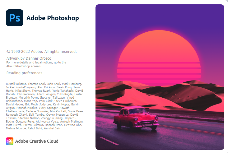 TheNeonDroid's tweet photo. Synthwave start screen of the Adobe Photoshop 2023:
#Photoshop #adobe #Photoshop2023 #fckyeah https://t.co/aB0tvPADzz