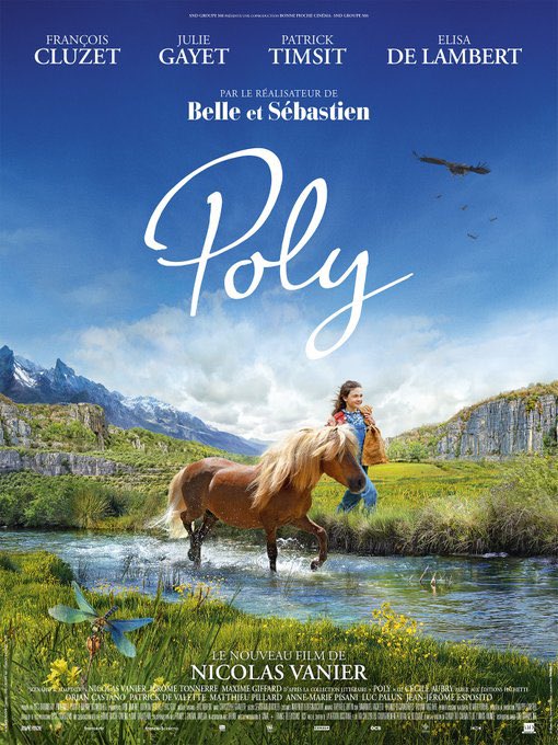 pasc_g's tweet photo. POLY passe ce soir en prime time sur France 2 !! Le film des vacances parfait pour toute la famille 😃🐴 https://t.co/Q6H2v69Or3