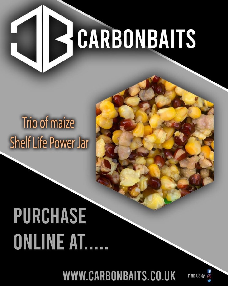 CarbonBaits's tweet photo. 💥Trio of maize - Shelf Life Power Jar💥

3 different grains of maize cooked together
Red maize -popcorn Maize and normal Maize.

AVAILABLE HERE: https://t.co/HbawHMAbtJ

⁠#carbonbaits #fish #fishing #fishinguk #carp #carpy #carpangling #carpfishing #carpfishinguk #carpangler https://t.co/AIsLUwTArC