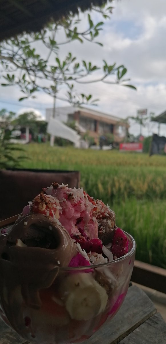 Cuando me preguntan cómo es teletrabajar desde Bali. Pues es empezar la jornada así, algunas veces.