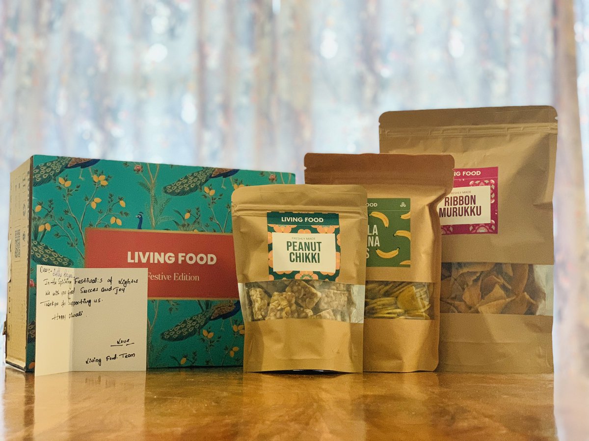 Hand written Diwali wishes 🥹, 
and goodies.

<a href="/LivingFoodCo/">Living Food</a> you have a place in a kitchen, and my heart. 

Beautiful gesture 🫶

#brandsthatcare
