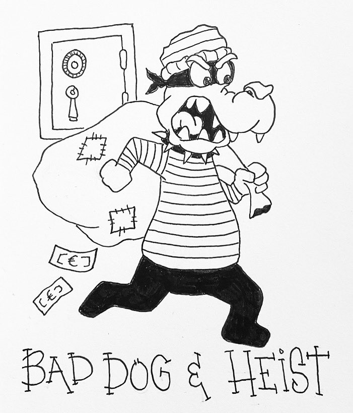 bob_narrow's tweet photo. Days 21 + 22 (belated)…
“I’m not bad, I’m just drawn that way”
Prompt 21: Bad Dog
Prompt 20: Heist
The doodling continues 
#Inktober #Inktober22 #Inktober2022 #BadDog #Heist #DayTwentyOne #DayTwentyTwo #InkwellFilter https://t.co/SRfAc3M5C4
