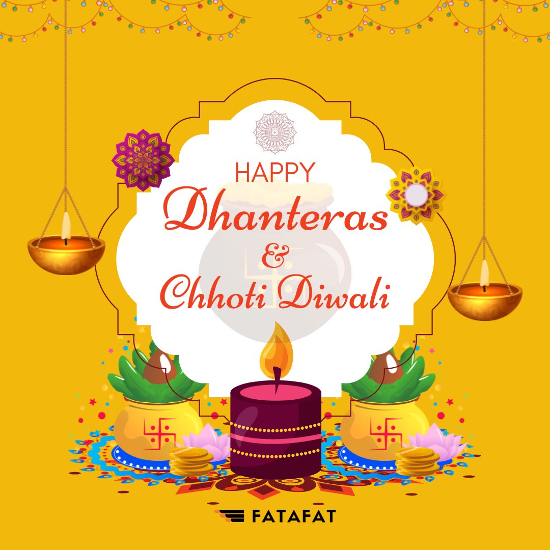 FatafatMe's tweet photo. Happy Dhanteras &amp; Chotti Diwali to all of you..!

Follow @FatafatMe 
#dhanteraswishes #chotidiwali https://t.co/Oi4u9hA3HT