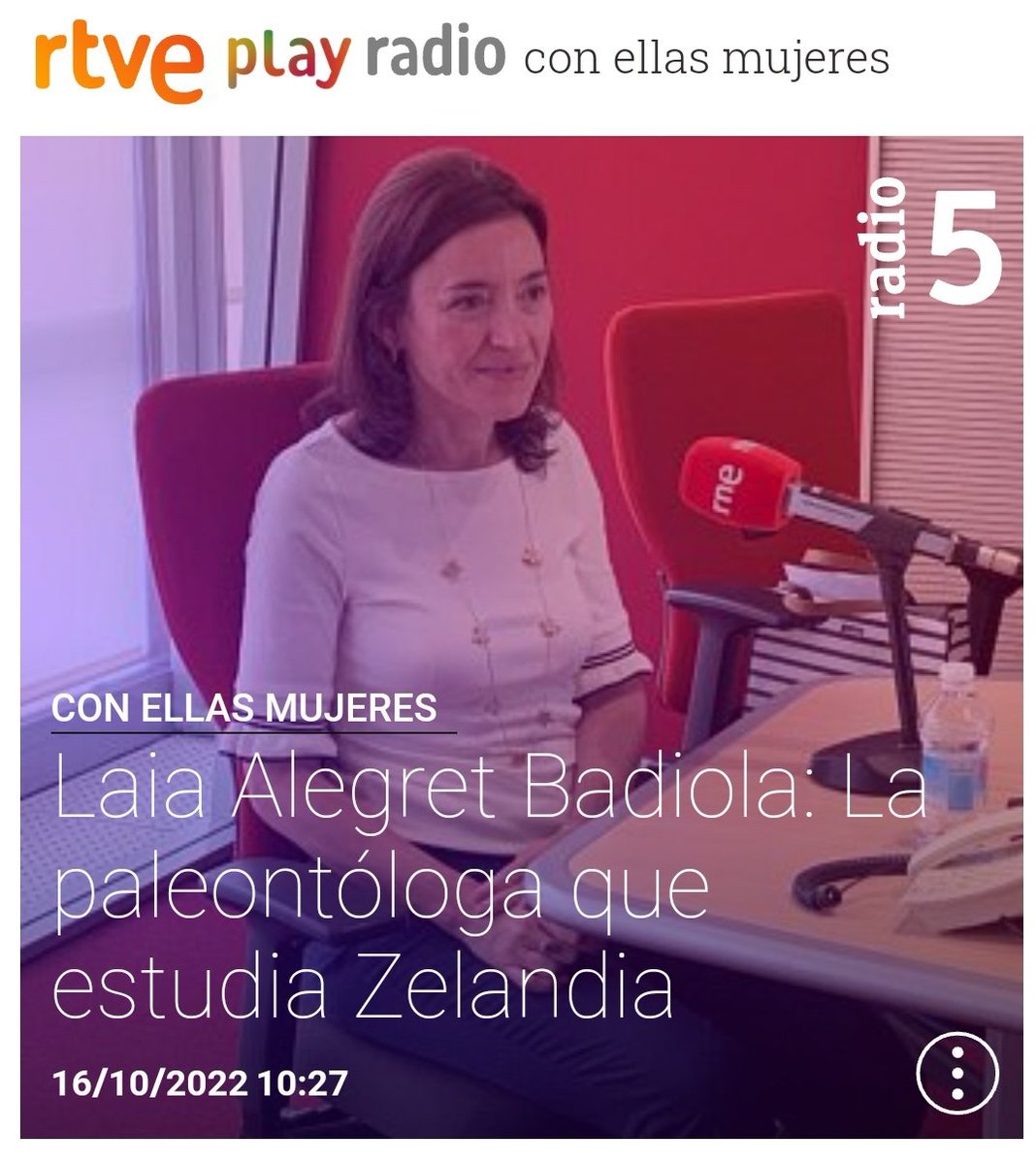 It was a  pleasure to have a chat about @climateChange , the extinction of 🦖🦕and the submerged continent Zealandia @JRSO_IODP with @RosaCervantes77
@radio5_rne 

facebook.com/1059211115/pos…