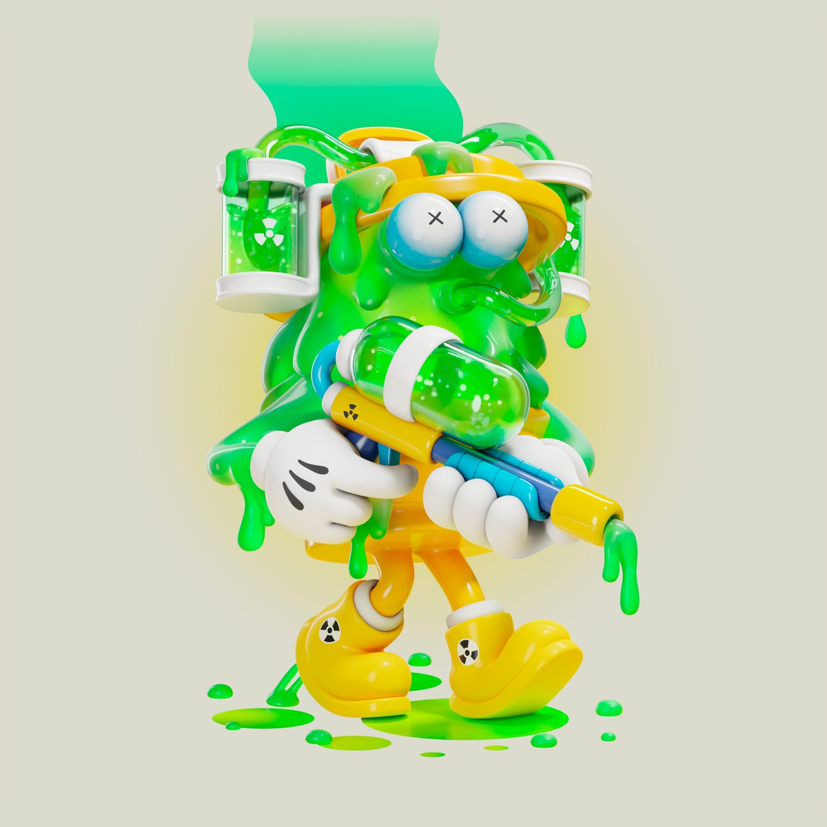 NinjaMzfk's tweet photo. Our 3d rendering of work @MotionMarkus from collection @garbagefriends and collection author @InvsbleFriends.

Awesome design that was a lot of fun to work on and create such interesting materials.

Huge thanks to Markus for his creativity!

#blender #3d #art https://t.co/XqD6M4T85r