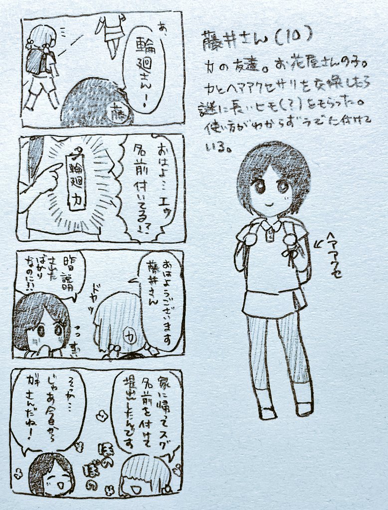 追記
力ちゃんのお友達藤井さん。名前はまだない。 