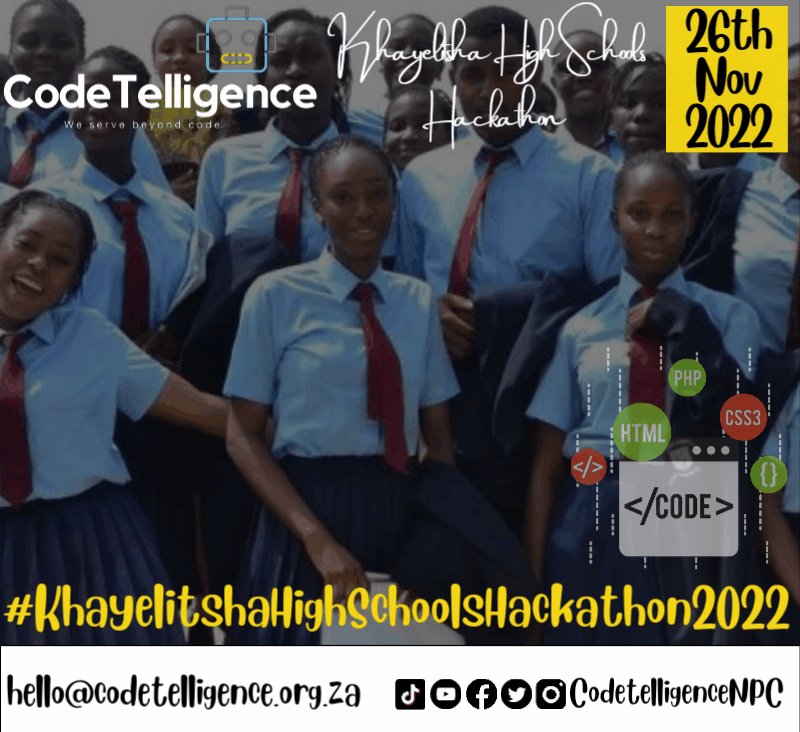 Keoi_In_Tech's tweet photo. #KhayelitshaHighSchoolsHackathon
#CodeTelligenceNPC https://t.co/WNMrGdtBF3