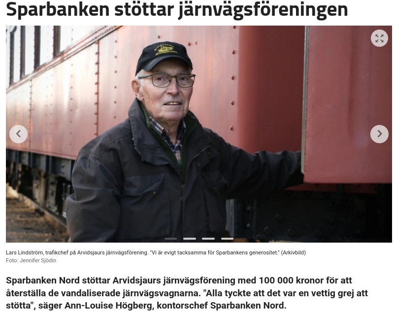 Dylikt måste jag säga är hedervärt (ur Piteå Tidningen).