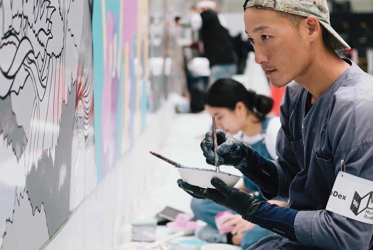 TokyoDex's tweet photo. なんと、渋谷駅西口でライブアート中🎨 完成は水曜日の予定です🙌
Photo by: Ryo Ogawa
#TokyoDex #MuralRookies https://t.co/OMDC0NZ5oN