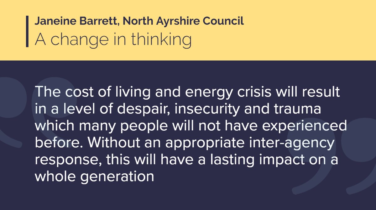 homelessnetscot's tweet photo. Are we ending homelessness in Scotland? We've published a journal of insights on progress delivered and missed - and what needs to happen next.
Here, Janeine @North_Ayrshire sums up the current crisis and calls for a change in thinking (p.16)๐๐ฝhttps://t.co/nmnctgtmso #HomeFor10 https://t.co/qszzBVipda