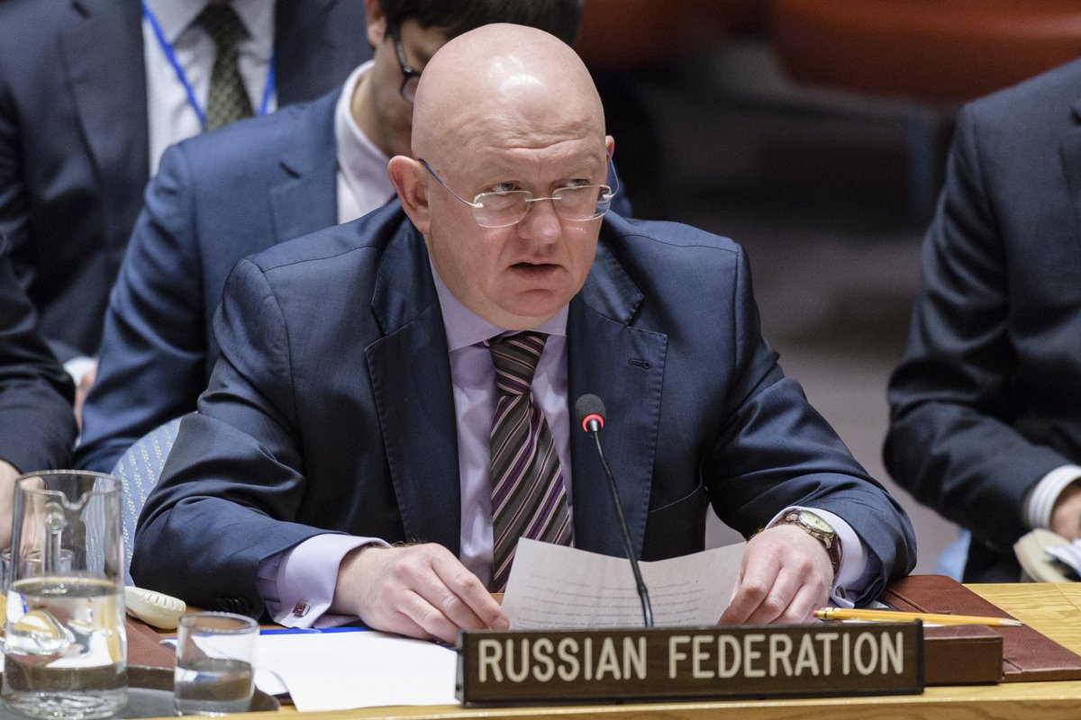 🇷🇺Envoy to #UN #Nebenzia: Ukrainian “strategists” (supported by their Western masters) have turned to terrorist methods of sabotage on the Russian territory. This can be confirmed by many cases, the most explicit of which was the terrorist attack on the Crimean Bridge.