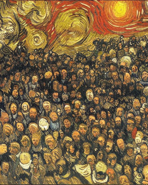 NeuePapa's tweet photo. Van Goghian Hell .... @get_starryai https://t.co/idHWW8Ydcw