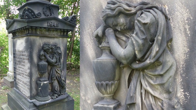 #31daysofgraves No. 23 Grieving Memorial to Rori Travers Mountjoy (d. 1849) in St James Cemetery, Toronto featuring the #neoclassical motif of a woman mourning over an urn. @CaCemeteryHist #oldtoronto #torontohistory View #photogrammetry at bit.ly/2klEIRK