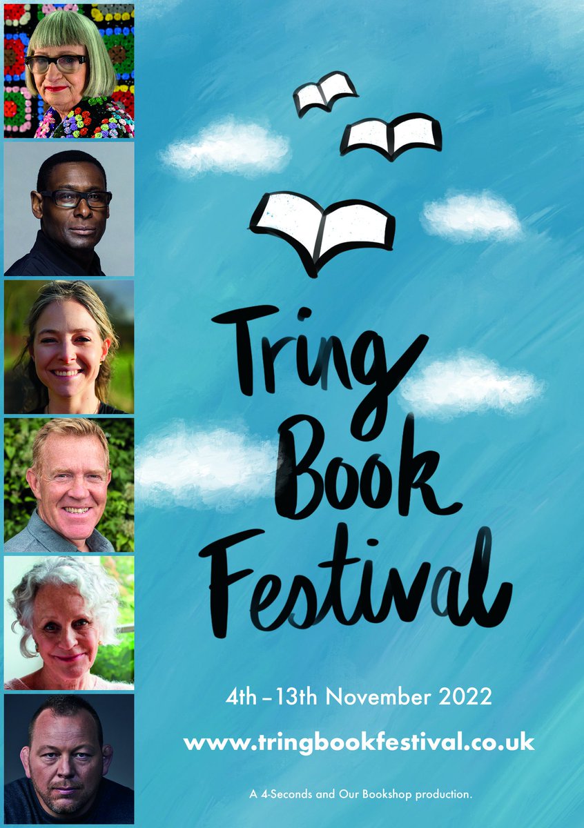 The Tring Book Festival starts in 2-weeks. We'll be welcoming Esme Young @DavidHarewood @theAliceRoberts @AdamHenson Philippa Gregory Steve Thompson and many others across our 10-day festival. Can't wait! tringbookfestival.co.uk/whats-on