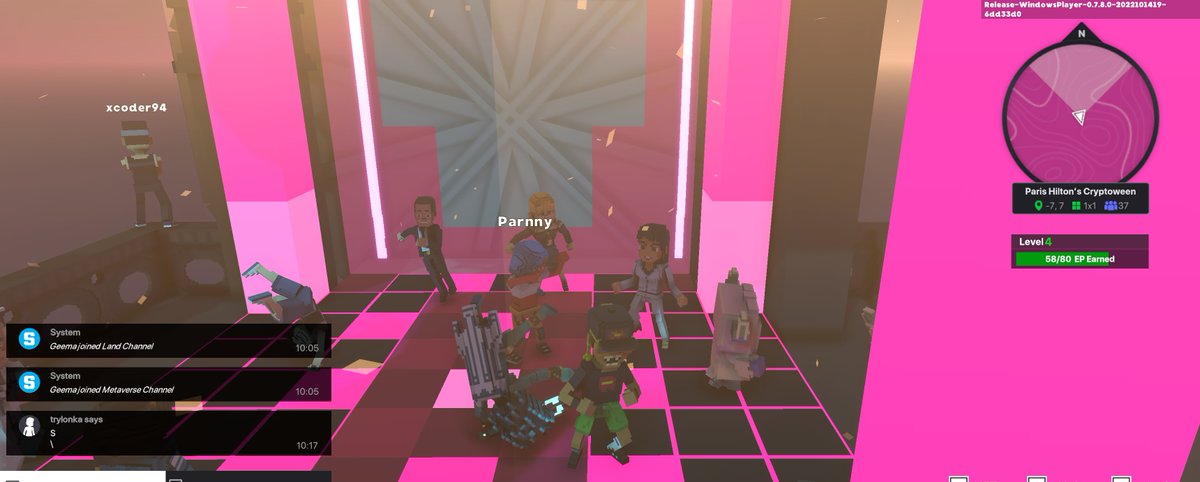 guy_sandbox's tweet photo. @TheSandboxGame I just participated in the Paris Hilton  #Cryptoween Event. Dancing in the Clock Tower check out my screenshot below!
🎃👇 https://t.co/wAsLaqM7qr